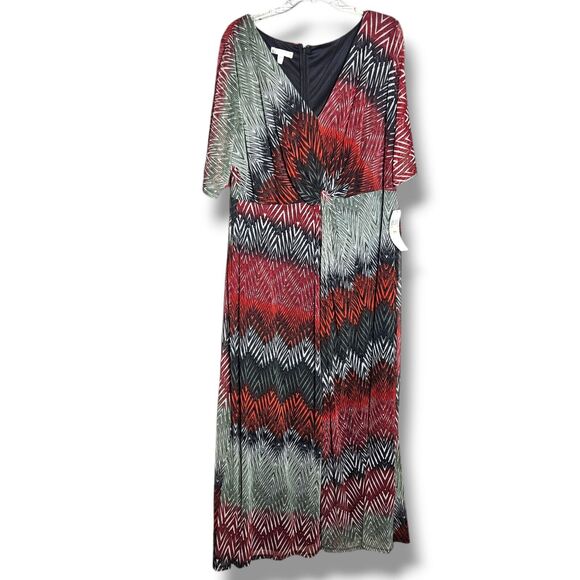 NWT London Times Size 18W Womens Maxi Dress Plus Size - Picture 1 of 13